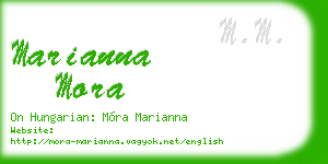 marianna mora business card